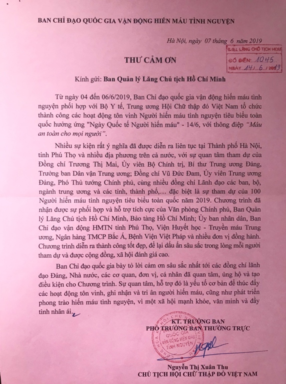 ban chi dao hien mau