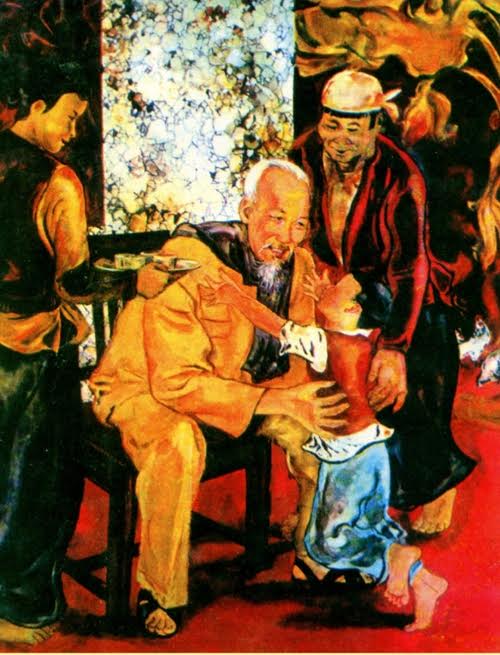 nguoi may man duoc gap va ve Bac Ho 4