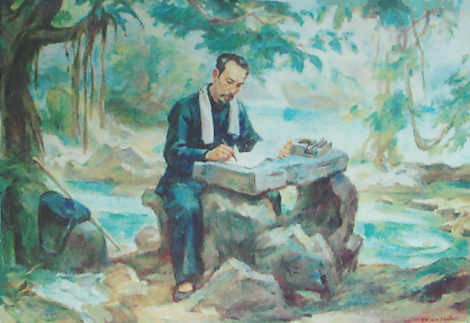 dau nguon pac bo voi buc tranh ve Bac Ho anh 3