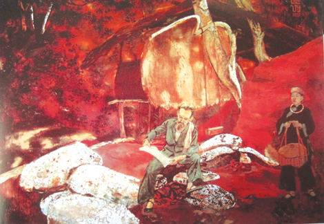 dau nguon pac bo voi buc tranh ve Bac Ho anh 4