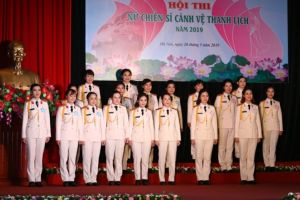 Hội Phụ nữ Trung đoàn 375  tham gia hội thi “Nữ chiến sỹ Cảnh vệ thanh lịch”