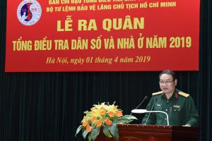 Bộ Tư lệnh Bảo vệ Lăng Chủ tịch Hồ Chí Minh tổ chức Lễ ra quân Tổng điều tra dân số và nhà ở năm 2019