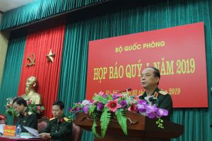 Bộ Quốc phòng tổ chức họp báo quý I năm 2019