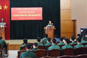 Đảng ủy Đoàn 969 tổ chức Lớp bồi dưỡng lý luận cho đối tượng kết nạp Đảng năm 2019