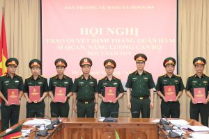 Thường vụ Đảng ủy Đoàn 969, Bộ Tư lệnh Bảo vệ Lăng  Chủ tịch Hồ Chí Minh tổ chức Hội nghị công bố và trao quyết định  thăng quân hàm, nâng lương cán bộ đợt 2 năm 2019