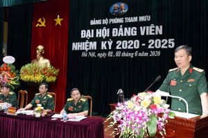 Đảng bộ Phòng Tham mưu tổ chức Đại hội đảng viên nhiệm kỳ 2020 - 2025