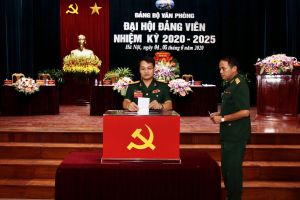 Đảng bộ Văn phòng tổ chức thành công Đại hội đảng viên nhiệm kỳ 2020 - 2025