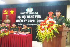 Đảng bộ Đoàn 195 tổ chức Đại hội đảng viên nhiệm kỳ 2020- 2025
