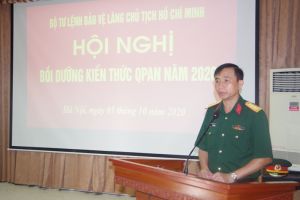 Bồi dưỡng kiến thức quốc phòng an ninh năm 2020