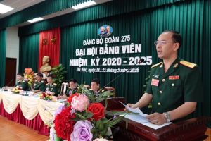 Đảng bộ Đoàn 275 tổ chức Đại hội đảng bộ nhiệm kỳ 2020 - 2025