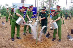 Cục Cảnh sát phòng, chống tội phạm về môi trường, Bộ Công an phát động trồng cây tại Khu K9