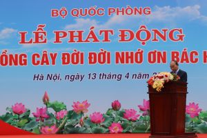 Chủ tịch nước Nguyễn Xuân Phúc dự Lễ phát động trồng cây “Đời đời nhớ ơn Bác Hồ” tại Khu K9