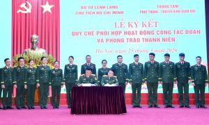 Tăng cường hợp tác giữa tuổi trẻ Bộ Tư lệnh Lăng Chủ tịch Hồ Chí Minh và Trung tâm Phát thanh - Truyền hình Quân đội