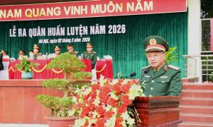 Thượng tướng Lê Quang Minh dự, chỉ đạo Lễ ra quân huấn luyện  năm 2026 tại Đoàn 285