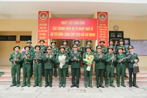 Đoàn 285 tổ chức tiếp nhận chiến sĩ mới bảo đảm chu đáo, an toàn tuyệt đối