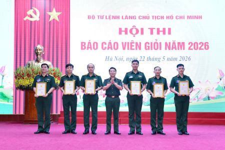 Bộ Tư lệnh Lăng Chủ tịch Hồ Chí Minh tổ chức  Hội thi báo cáo viên giỏi năm 2026