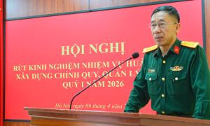 Rút kinh nghiệm nhiệm vụ huấn luyện, xây dựng chính quy, quản lý kỷ luật quý I năm 2026