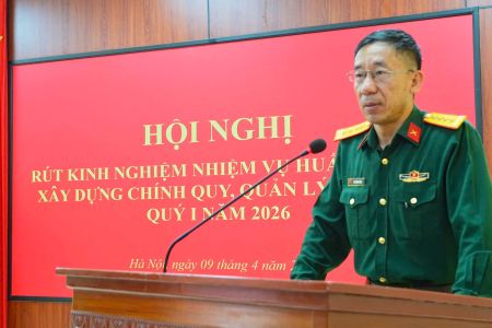 Rút kinh nghiệm nhiệm vụ huấn luyện, xây dựng chính quy, quản lý  kỷ luật quý I năm 2026