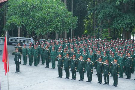 Trung tâm Huấn luyện, Đoàn 285 tổ chức Lễ báo công  huấn luyện chiến sĩ mới