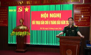 ĐOÀN 285 TỔ CHỨC HỘI NGHỊ ĐỐI THOẠI DÂN CHỦ  6 THÁNG ĐẦU NĂM 2026